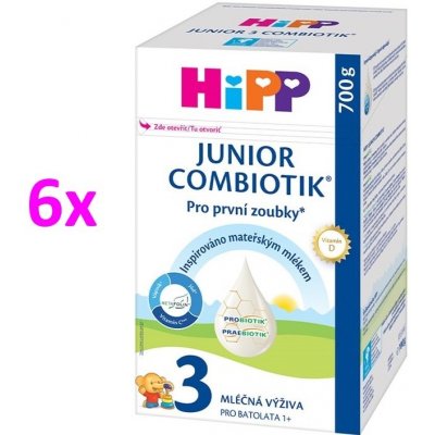 HiPP 3 JUNIOR Combiotik 6 x 700 g – Zboží Mobilmania