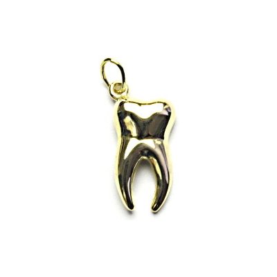 ČIŠTÍN s.r.o Zlatý přívěsek, zub, žluté zlato, P 427 13081