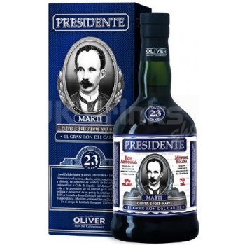 Oliver & Oliver Presidente Martí 23y 40% 0,7 l (karton)
