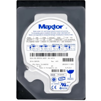 Maxtor 20GB PATA IDE/ATA 3,5", 2B020H1