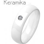 Nubis KM1013 6ZR dámský keramický prsten bílý – Zboží Mobilmania