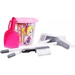 Dudlu Uklízecí dětský set 2 smetáky s kyblíkem a doplňky malá uklízečka 2 druhy – Sleviste.cz