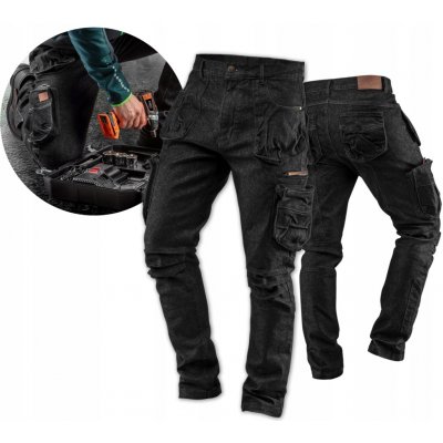 Neo Tools 81-233 pracovní kalhoty DENIM 5 KAPES ČERNÉ – Sleviste.cz