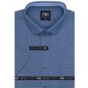 Pánská Košile AMJ Comfort fit košile s krátkým rukávem VKR1047 modrá se vzorem