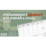 NOTIQUE Poznámkový daňový stolní s citáty 25 × 14,5 cm 2027 – Sleviste.cz