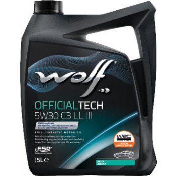 Wolf OFFICIALTECH 5W-30 C3 LL III 5 l