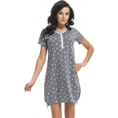 DN Nightwear Quinn s vlaštovkami šedá – Zboží Dáma DN Nightwear Quinn s vlaštovkami šedá – Zboží Dáma