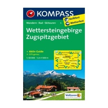 Wettersteingebirge Zugspitzgebiet 1:50t kompas 5