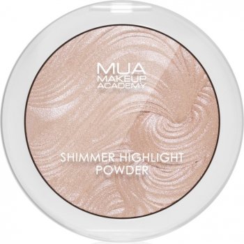 MUA Makeup Academy Shimmer Kompaktní pudrový rozjasňovač Pink Shimmer 8 g