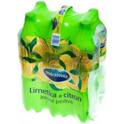Ondrášovka Limetka a citron ochucená minerální voda 6 x 1,5 l – Hledejceny.cz