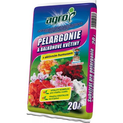 Agro CS Substrát pro pelargonie a balkónové květiny 20 l – Zboží Dáma