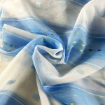 Ervi voálová látka /záclona 960-06 modrá – Zboží Mobilmania