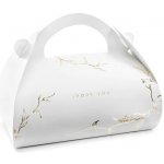 PartyDeco PartyDeco Krabice na výslužku - Thank you - zlatá – Zboží Dáma