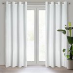 Design 91 ZATEMŇOVACÍ ZÁVĚS NA KROUŽCÍCH ROSA 140X250 CM BÍLÁ – Hledejceny.cz
