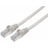 síťový kabel Premiumcord sp6asftp030 patch CAT6a S-FTP, RJ45-RJ45, AWG 26/7, 3m, šedý