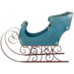 Clayre & Eef Veliké modré kovové sáně Christmas Sleigh - 137*50*98 cm – Hledejceny.cz