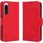 VSECHNONAMOBIL 53364 SLOT Peněženkový obal pro Sony Xperia 5 IV červený – Zboží Živě