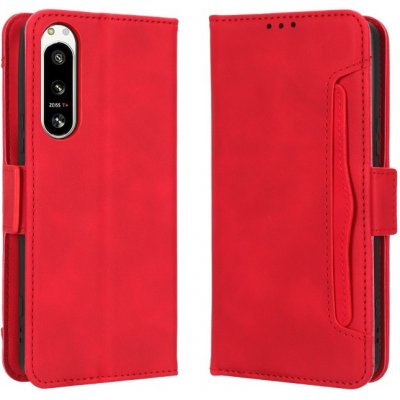 VSECHNONAMOBIL 53364 SLOT Peněženkový obal pro Sony Xperia 5 IV červený – Zboží Živě