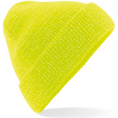 Beechfield pánská pletená čepice B407 Fluorescent Yellow – Hledejceny.cz