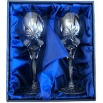 Bohemia Crystal 2 broušených sklenic na červené víno brus Mašle 340 ml – Zboží Mobilmania