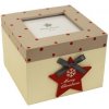 Úložný box Morex Dřevěná krabička s hvězdou D0416