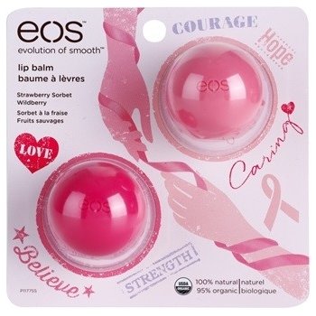 EOS Strawberry Sorbet & Wildberry balzám na rty 2 ks (Strawberry Sorbet & Wildberry) 2 x 7 g