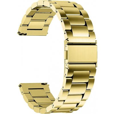 Techsuit Watchband 22mm W010 - Samsung Galaxy Watch 46mm/Watch 3/Gear S3, Huawei Watch GT/GT 2/GT 3 46mm - Gold KF2313154 – Zbozi.Blesk.cz