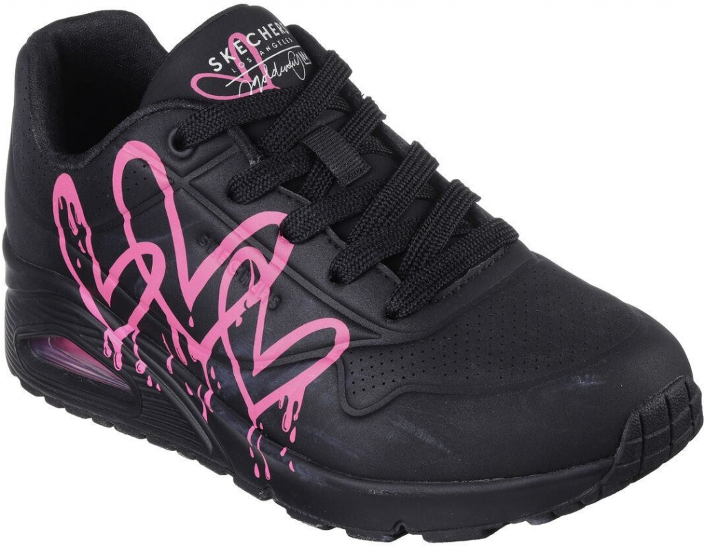 Skechers Uno Dripping In Love black/pink