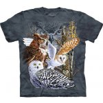 The Mountain batikované triko Find 11 Owls – Zboží Dáma