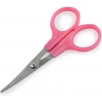 Prima-obchod Nůžky zahnuté délka 11 cm barva růžová světlá – Zboží Dáma