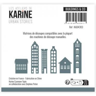 Les ateliers de Karine Vyřezávací šablony Domy Urban Stories – Hledejceny.cz