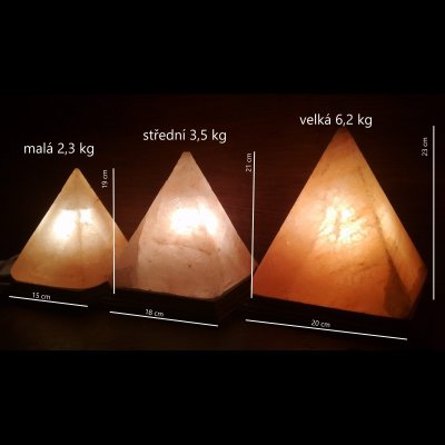 Solnalampa.cz Solná pyramida - střední 3,5 kg (+/- 0,3 kg)