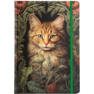 ARGUS Zápisník hnědá kočka 17,6 x 25 cm – Zboží Živě