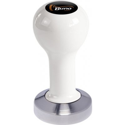 Buna Café Tamper kov bílý TP, nerez mat, plochý 51 mm – Zboží Mobilmania