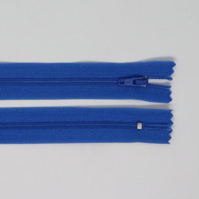 Spirálový zip, šíře 3 mm, délka 30 cm, modrá – Zboží Mobilmania