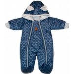 Baby Nellys Zimní kojenecký kombinéza s kapucí Bear Club granát – Zboží Dáma