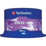 Verbatim DVD+R 4,7GB 16x, spindle, 50ks (43550) – Zboží Živě