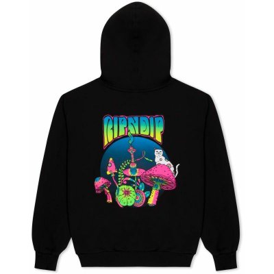 Ripndip mikina PSYCHEDELIC HOODIE černá L – Zboží Dáma