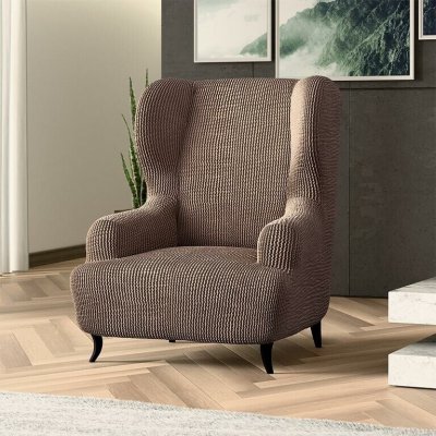 GA.I.CO bielastický potah na křeslo ušák Costina ořískový 60 - 110 cm – Sleviste.cz