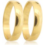 Zlatnictví Zlatíčko Snubní prststýnky ze žlutého zlata 04.B191 – Zboží Mobilmania