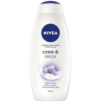Nivea Care & Relax sprchový gel a pěna do koupele 750 ml