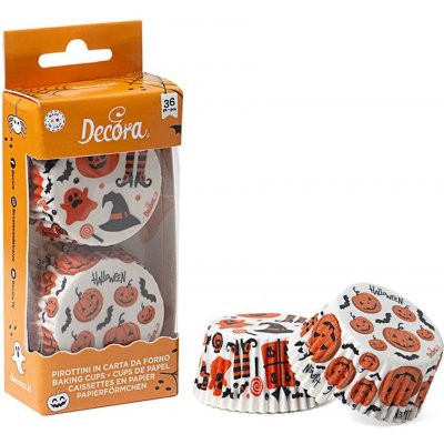 Decora Košíček na muffiny Halloween dýně a netopýři 36ks 5x3cm – Zbozi.Blesk.cz