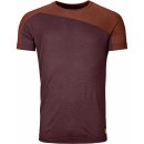 Ortovox pánské triko 170 Cool Horizontal T-shirt M winetasting blend