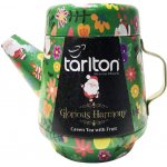 Tarlton Tea Pot Glorious Harmony sypaný zelený čaj s kousky ovoce v plechové konvičce 100 g – Sleviste.cz