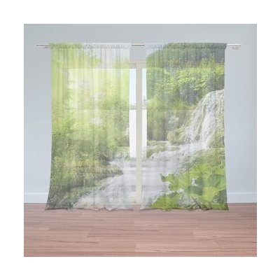 Sablio Záclony Kaskádovitý vodopád: 2ks 150x250cm – Hledejceny.cz