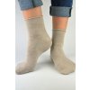 Noviti dámské netlačící ponožky SB022 Lurex pudrově růžová