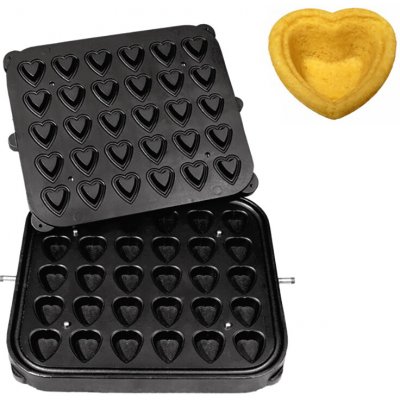 G.Gastro Formy pro stroj na tartaletky TMPIC - Tvar tartaletek: Srdce - 51x46 mm - 33x30 mm - Výška: 18 mm - pro 30 tartaletek - D9783801 – Hledejceny.cz