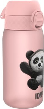 Ion8 Dětská nepropustná láhev na pití Panda rose 350 ml