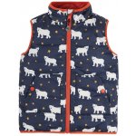Frugi Dětská vesta oboustranná Lední medvědi – Zboží Dáma