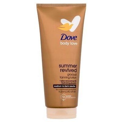 Dove DermaSpa Summer Revived samoopalovací tělové mléko odstín Medium to Dark 200 ml – Zboží Dáma